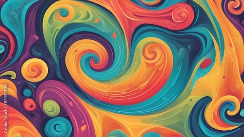 Colorful seamless pattern background design