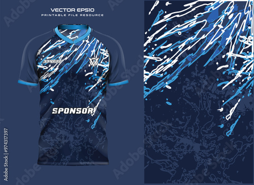 T-shirt jersey design.mockup, sport shirt template design for soccer jersey, football kit. Vector Illustration