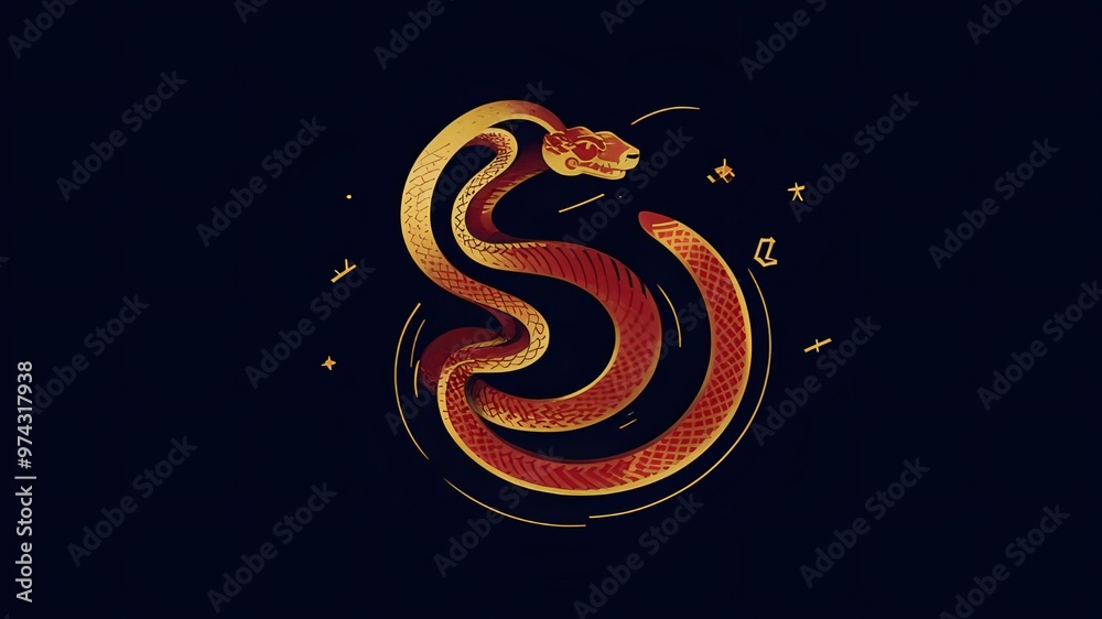 Snake sketch, logo Snake sketch, logo