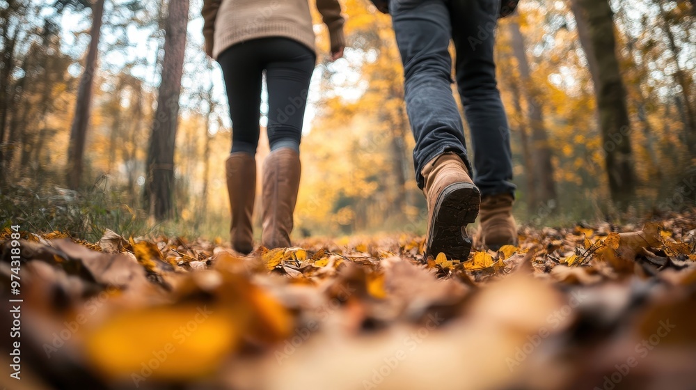Walking in the Autumn Fall Walking in the Autumn Fall