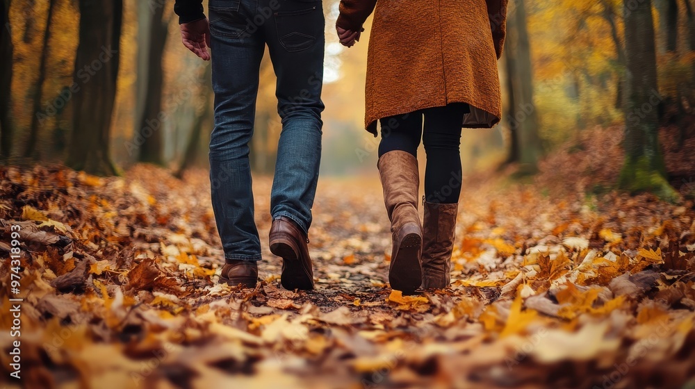 Walking in the Autumn Fall Walking in the Autumn Fall