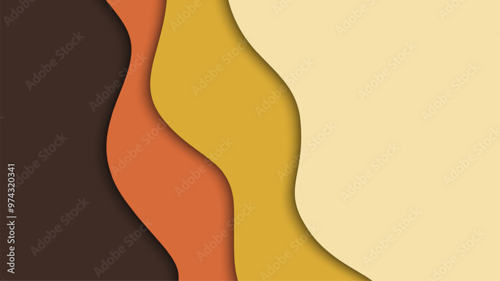 Colorful wavy layered background design Colorful wavy layered background design
