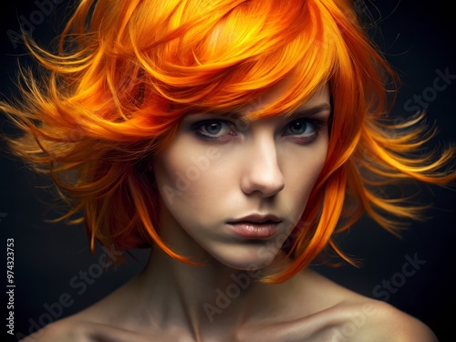 * Orange hair: secondary detail