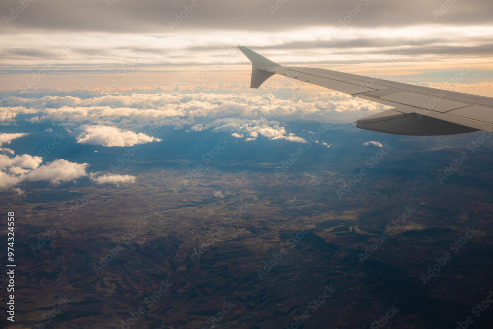 Fototapeta premium Dublin, Ireland - Flying over the city