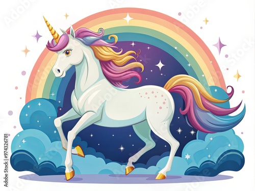 graphic design element unicorn