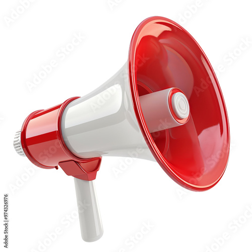 megaphone isolated on white background photo