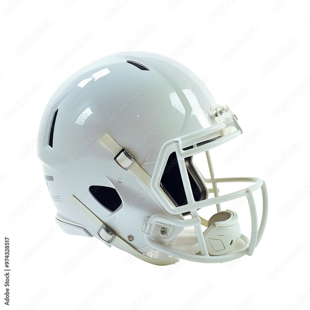 Fototapeta premium american football helmet on white background