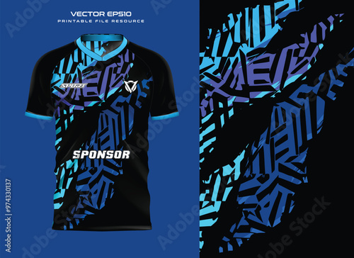 T-shirt jersey design.mockup, sport shirt template design for soccer jersey, football kit. Vector Illustration
