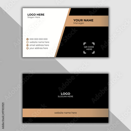 Creative professional luxurious business card template, visiting and elegant business card vector.