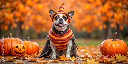 halloween dog fun and playful moments photo