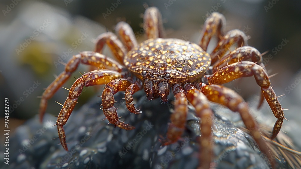 Close-Up Macro Photography of a Small Spider Close-Up Macro Photography of a Small Spider