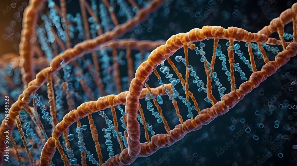 Intricate Patterns of DNA Strands Intricate Patterns of DNA Strands