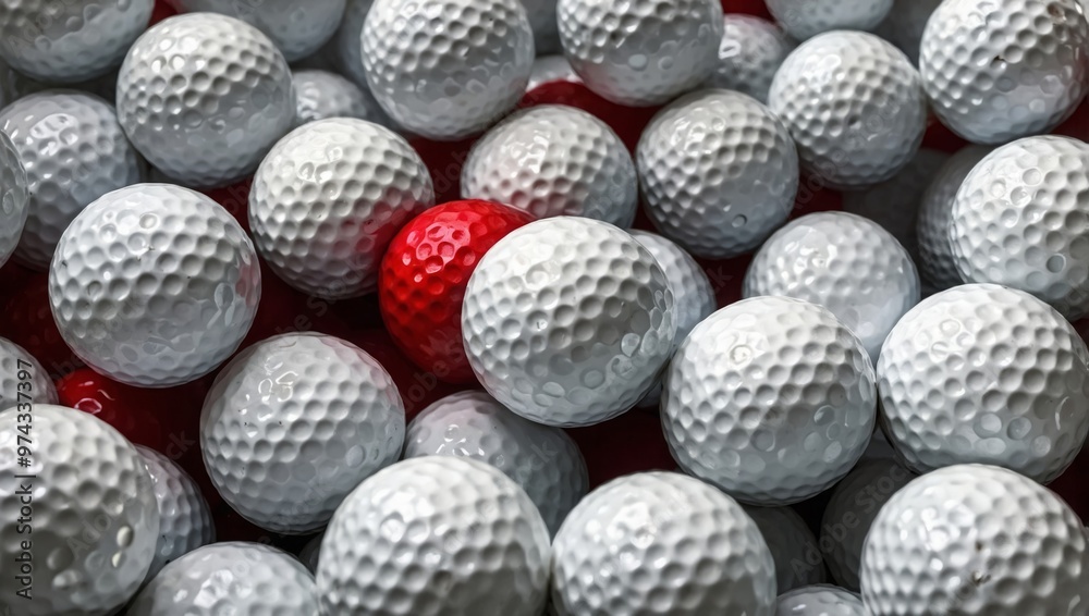 Golf balls background Close up Golf balls background Close up
