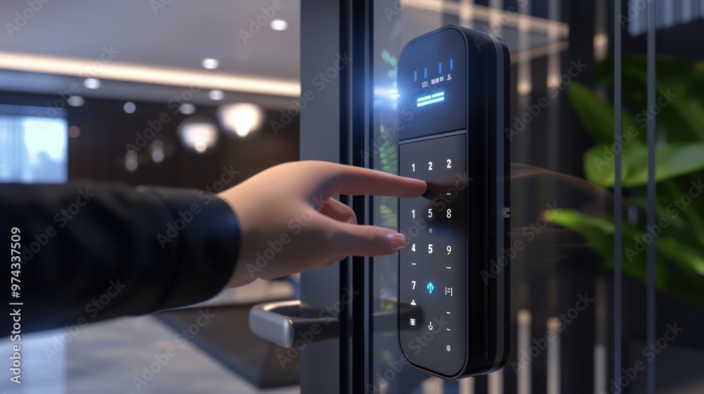 Modern Smart Door Lock with Digital Keypad Modern Smart Door Lock with Digital Keypad