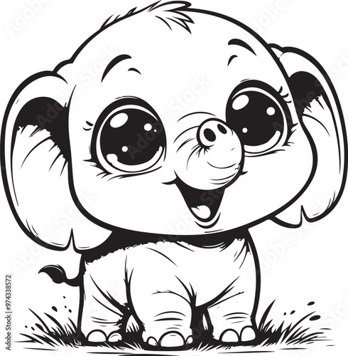 cute elephant clipart vector design,awesome cute elephant svg,high resolution printable cute elephant artwork