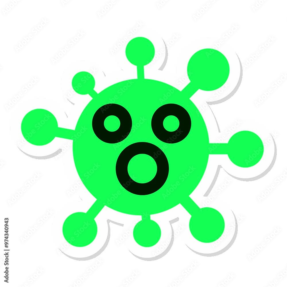 shocked virus sticker shocked virus sticker