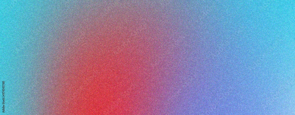 Abstract teal, vibrant red and deep blue gradient background with noise effect, grainy texture for banner, web, poster, cover backdrop design. Abstract teal, vibrant red and deep blue gradient background with noise effect, grainy texture for banner, web, poster, cover backdrop design.