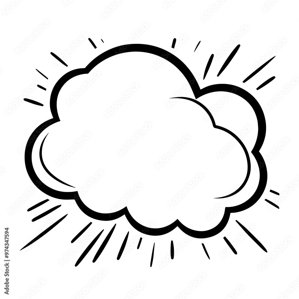 Clean vector outline of a speech bubble icon for versatile applications. Clean vector outline of a speech bubble icon for versatile applications.