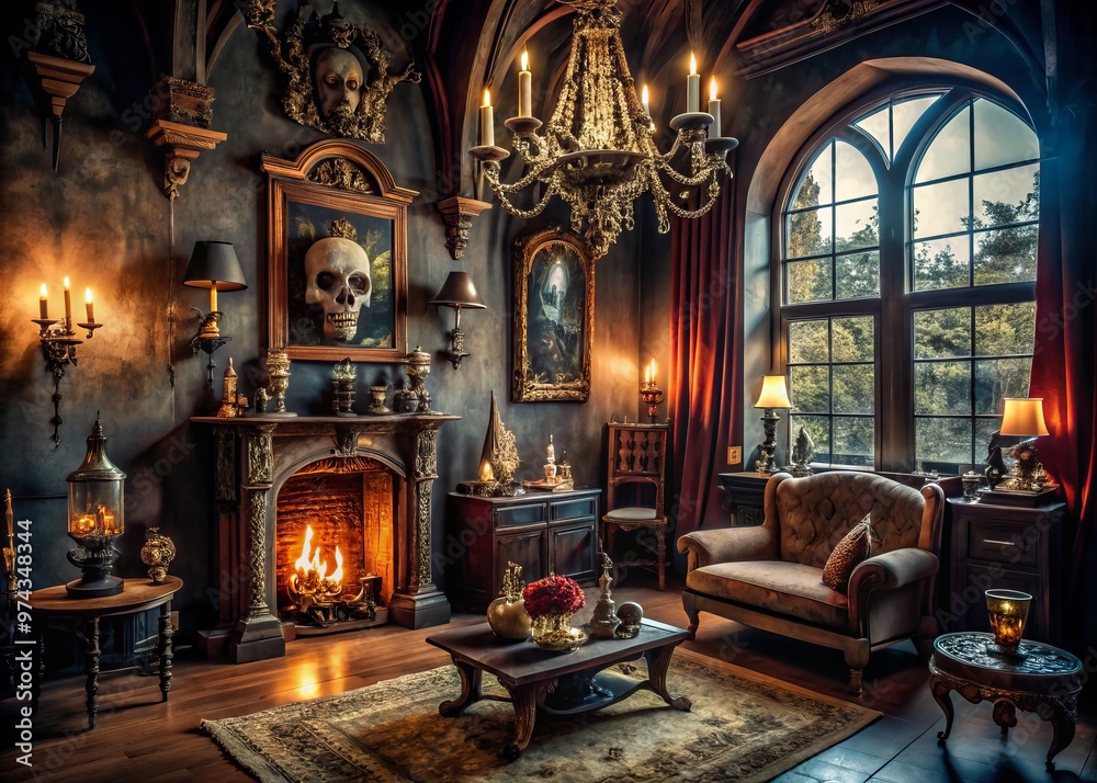 Macabre and bone-chilling gothic decor inspiration