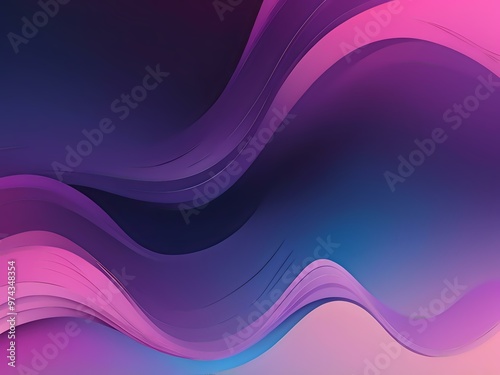 Abstract background gradient base color blue purple pink blurred and wavy