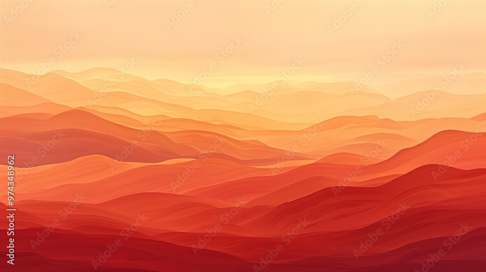 Abstract Mountain Ranges at Sunset Abstract Mountain Ranges at Sunset
