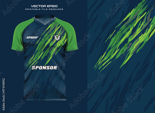 T-shirt jersey design.mockup, sport shirt template design for soccer jersey, football kit. Vector Illustration