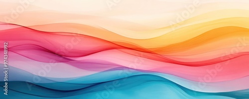 Light brush strokes, abstract design, soft glowing tones, watercolor style