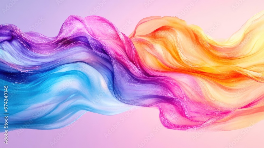 Multicolor stream, dynamic brush effects, fluid abstract design, watercolor style Multicolor stream, dynamic brush effects, fluid abstract design, watercolor style