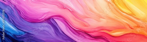 Wet paint texture, fluid motion, vibrant color palette, watercolor style