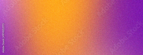 Grainy texture gradient background abstract orange and purple color, noise texture, retro style.
