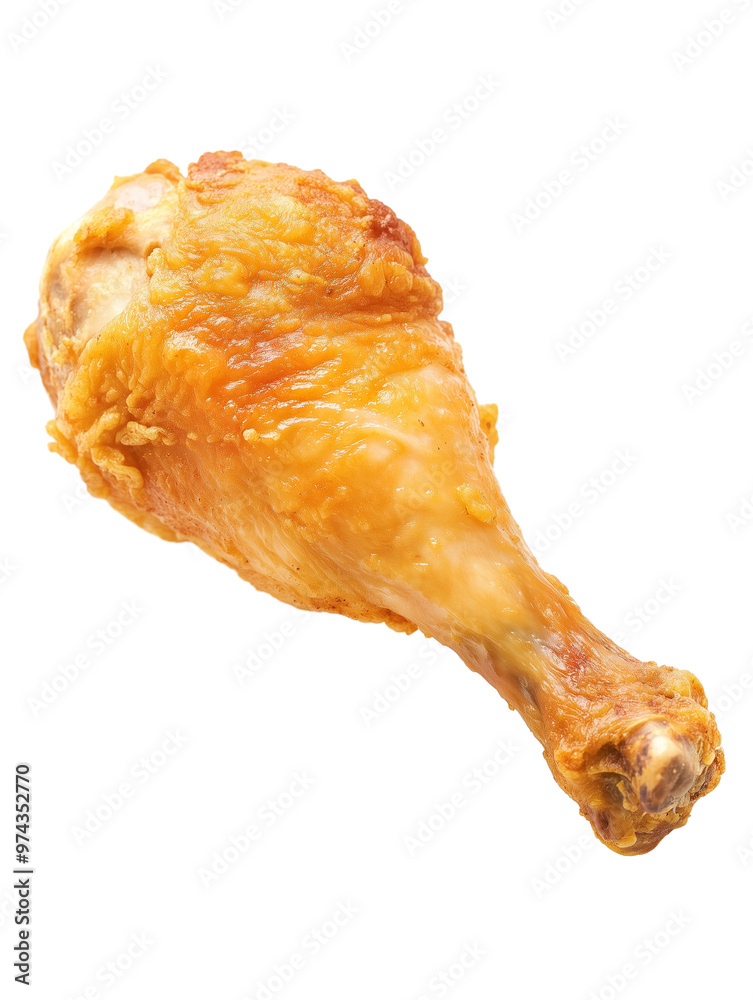 Fried chicken drumstick fast food png isolated on transparent background Fried chicken drumstick fast food png isolated on transparent background