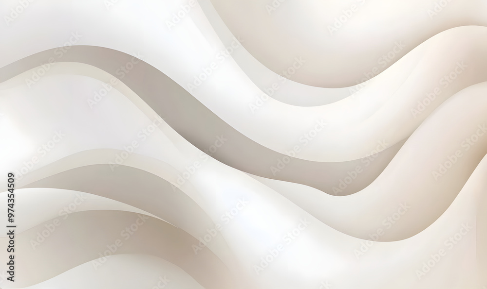 Obraz premium Minimalist yet luxurious white world wallpaper