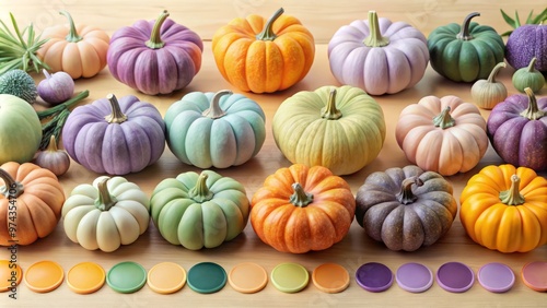 pastel halloween color scheme photo