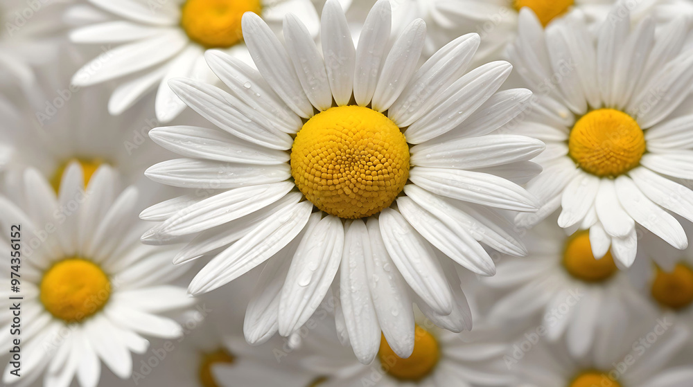 Obraz premium White Floral pattern design