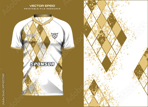 T-shirt jersey design.mockup, sport shirt template design for soccer jersey, football kit. Vector Illustration
