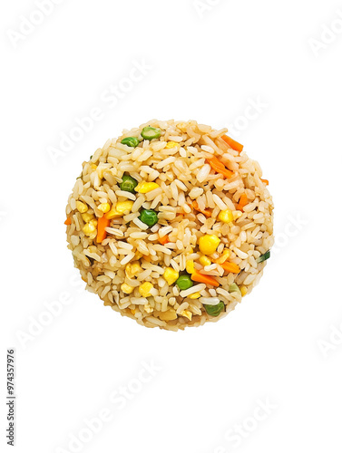 Fried rice fast food png isolated on transparent background