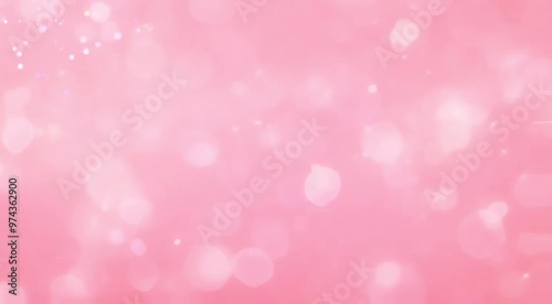 Soft pink abstract background with glowing light bokeh. 4K background material for loop playback