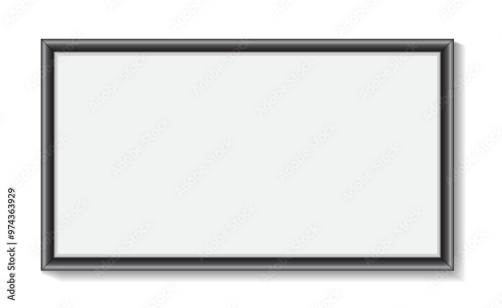 Wooden frame on gray background for decoration Wooden frame on gray background for decoration
