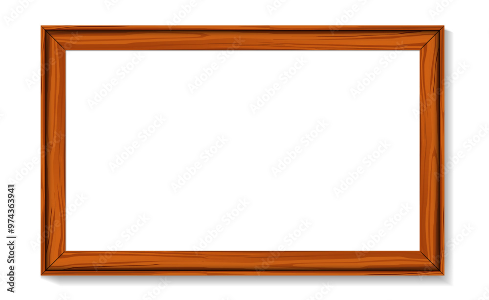 Wooden frame on gray background for decoration Wooden frame on gray background for decoration