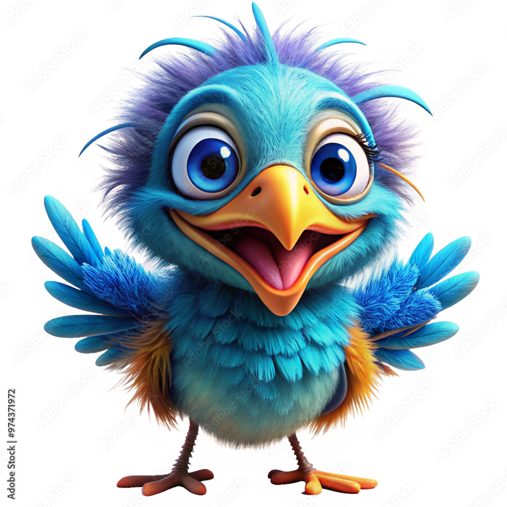 Fototapeta premium funny bird clipart