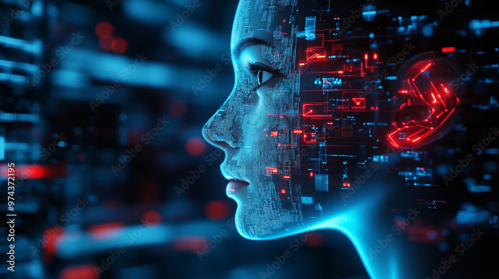 This is a near-future female android equipped with AI technology. This is a near-future female android equipped with AI technology.