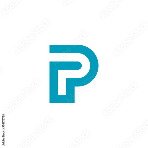 Free Download Letter P logo design vector template - GFXLoad