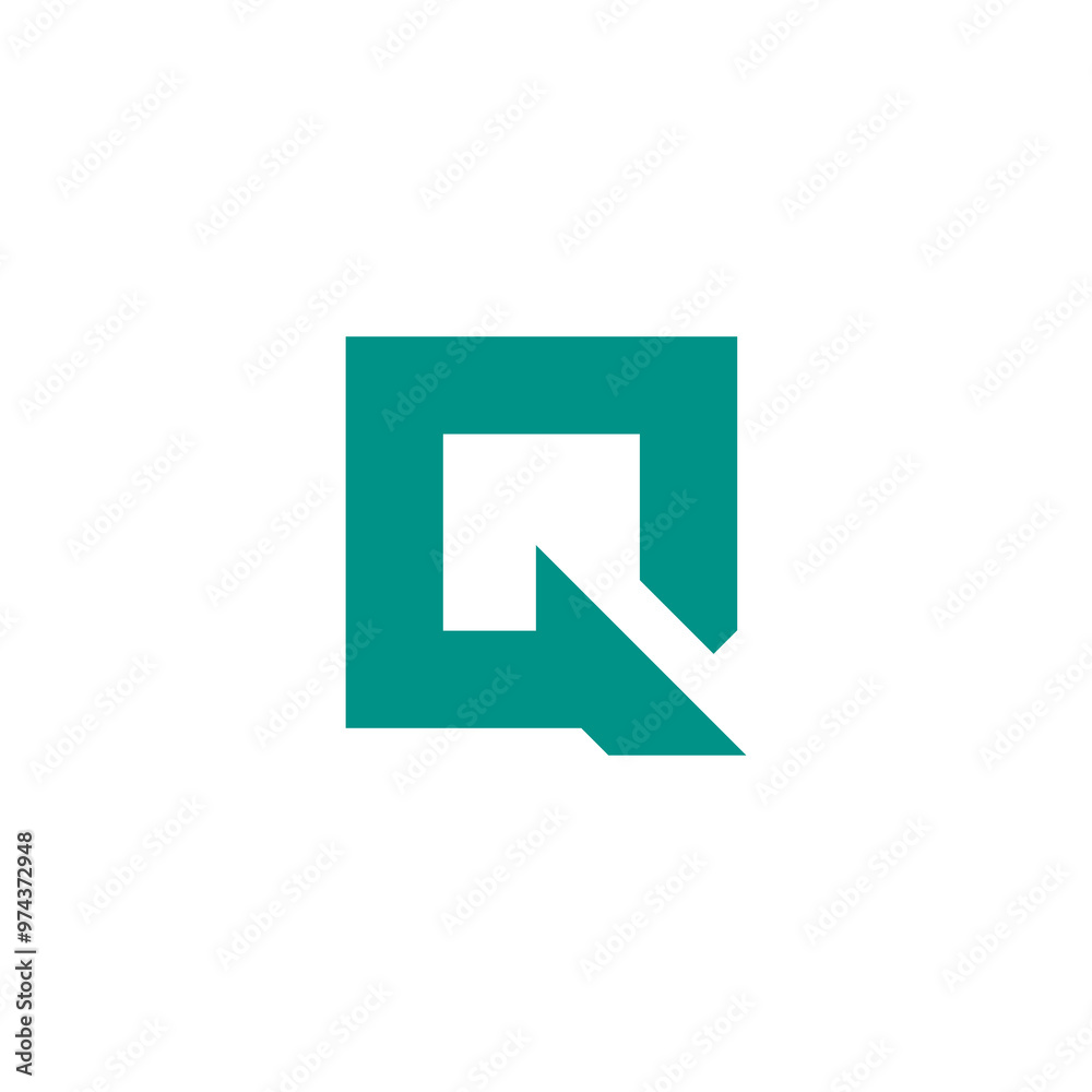 Fototapeta premium Square Letter Q logo design vector template