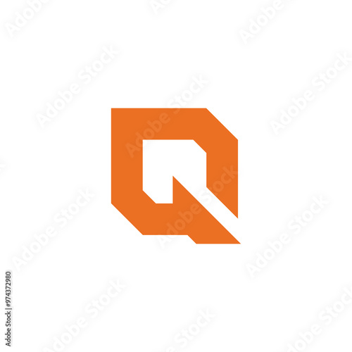 Octagon Letter Q logo design vector template