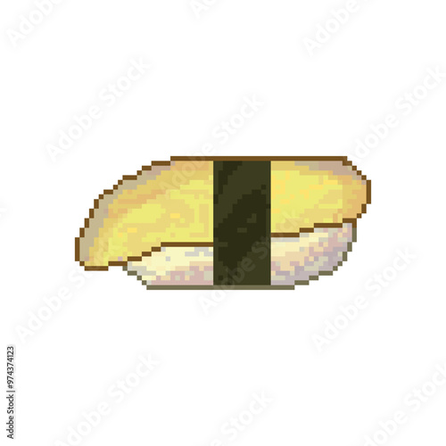 delicious Japanese sushi pixel art