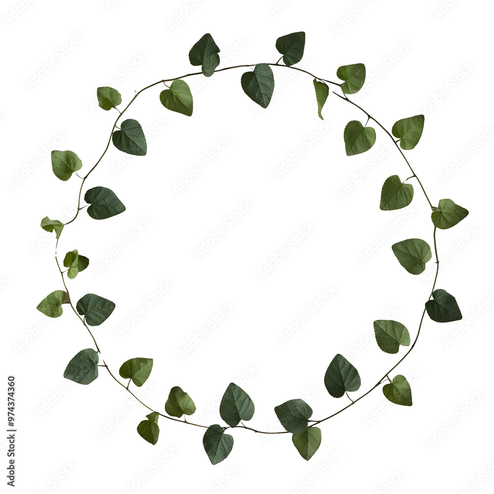 Obraz premium Vines Border Frame PNG Transparent Background