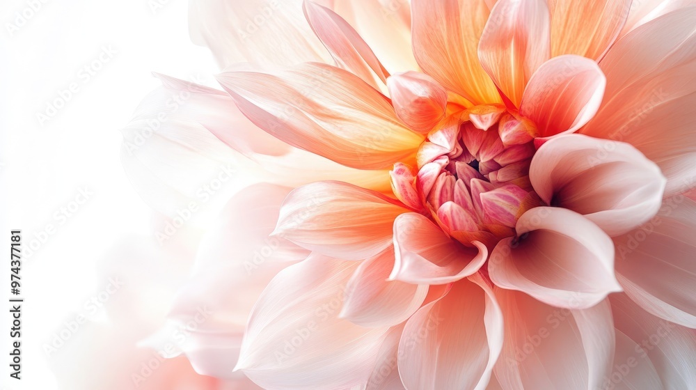Obraz premium Stunning close-up of a favorite flower, with soft textures and radiant colors, against a bright white background for a fresh look