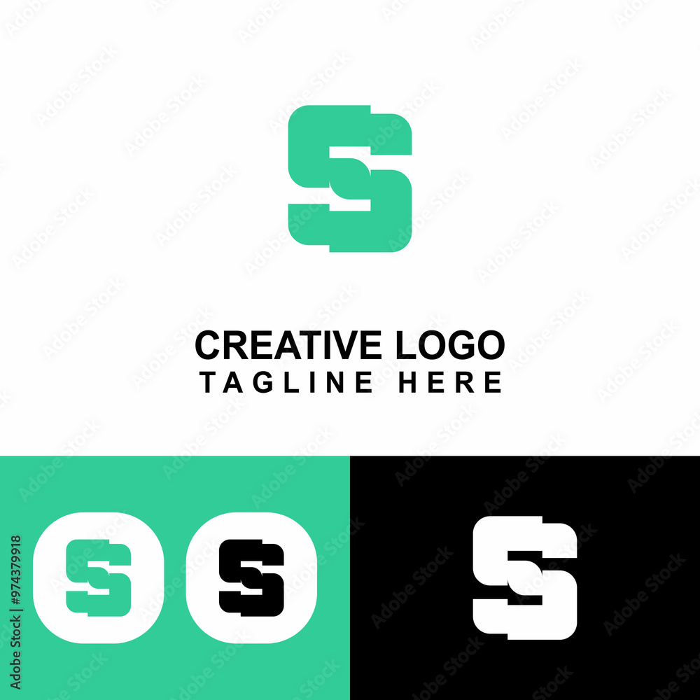 Simple S logo template for small business. Simple S logo template for small business.