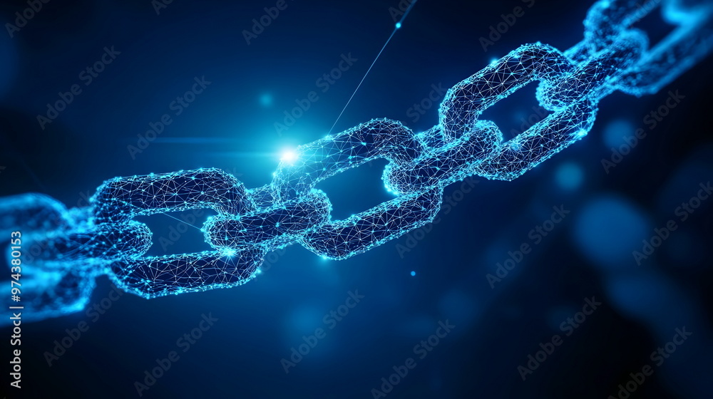 Digital Blockchain Technology Secure Connection Transparency Innovation Future Growth