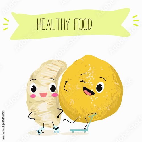 Pomelo fruit, tropical exotic citrus, vector isolated food icon, funny character. Pummelo or shaddock fruits , tropic farm juicy exotic fruits harvest, sweet fruity dessert. Hand drawn vector.